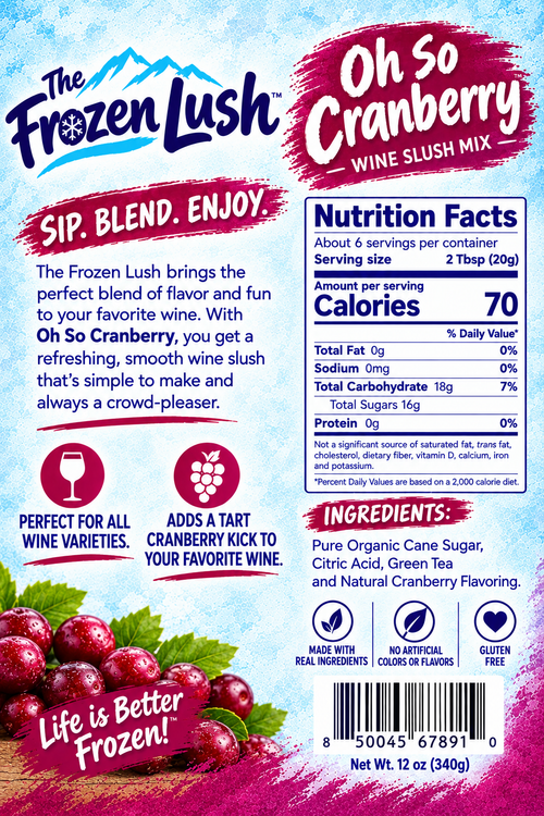 Oh So Cranberry - Wine Slush Mix