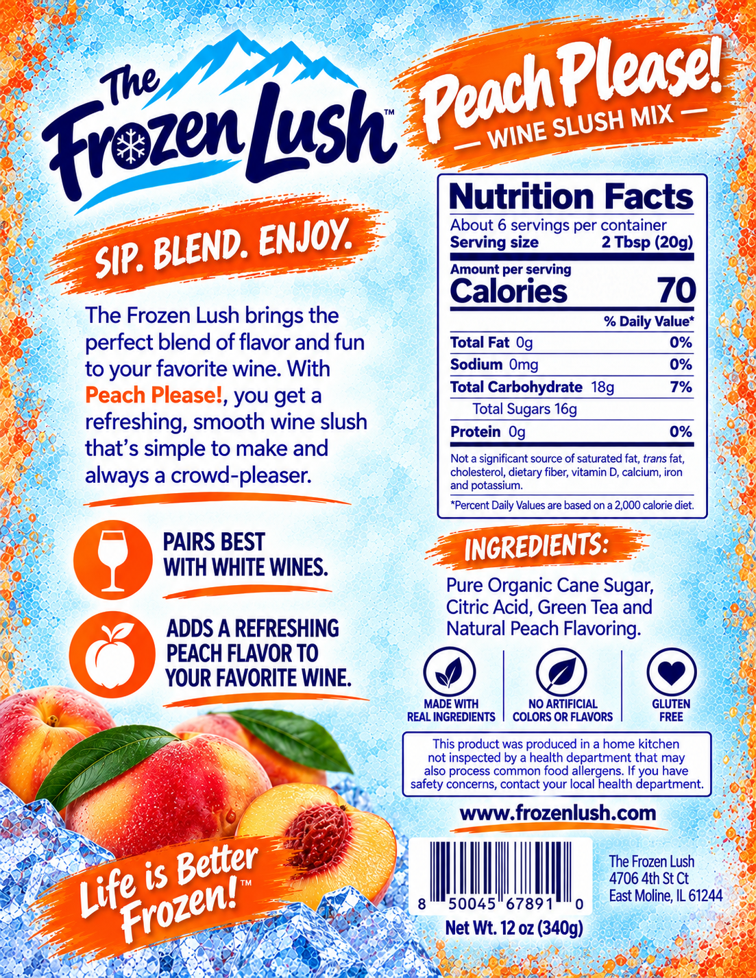 Peach Please! - Wine Slush Mix