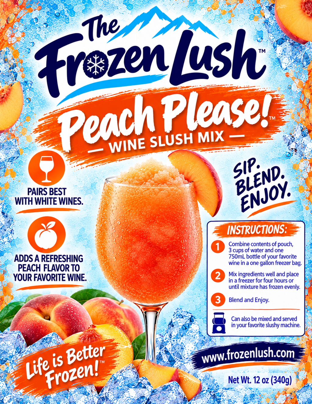 Peach Please! - Wine Slush Mix